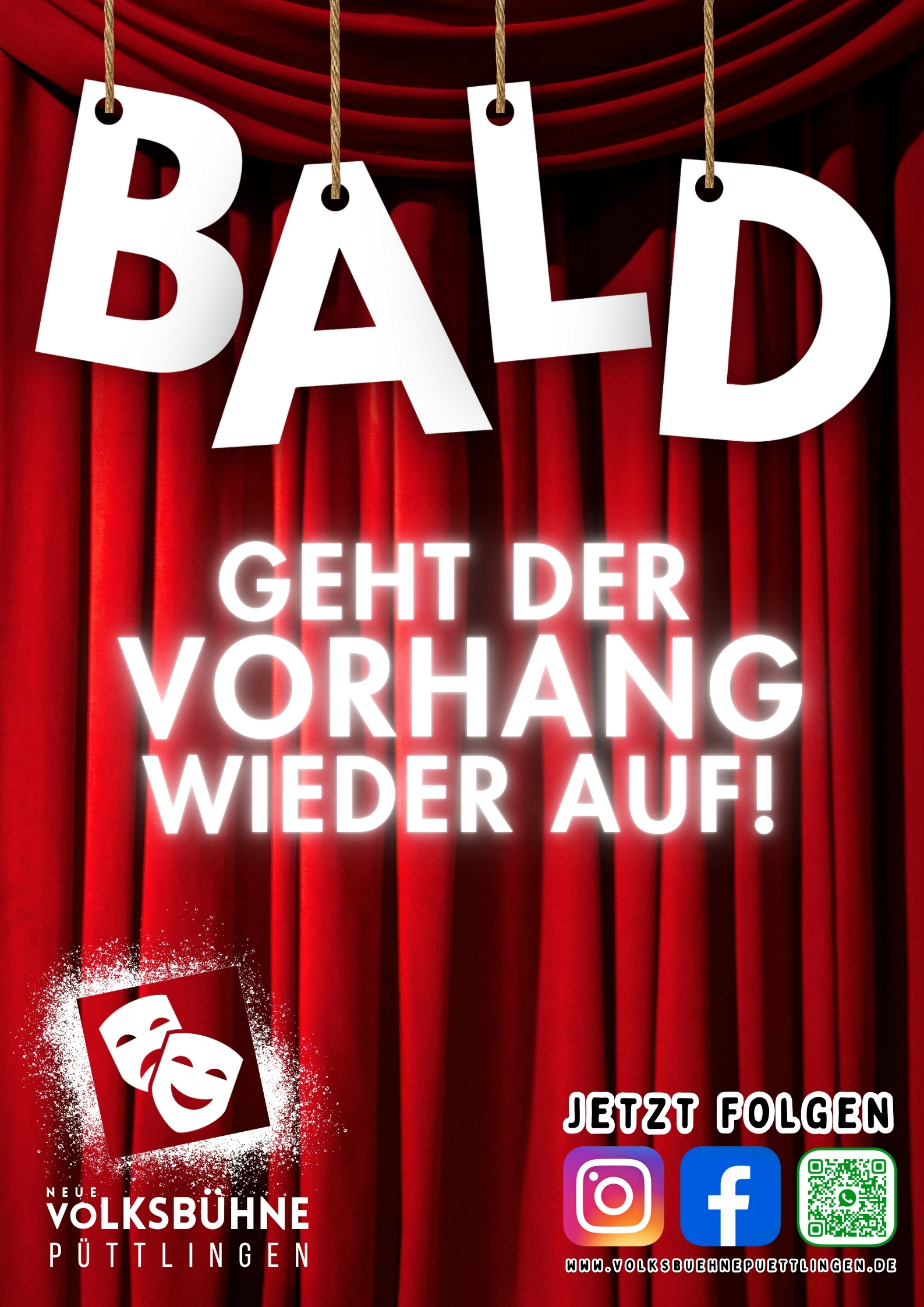 Bald geht der Vorhang auf