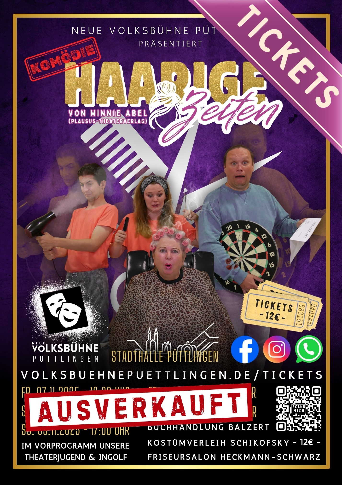 Plakate für Social Media - Plakat Instagram - Haarige Zeiten 2025