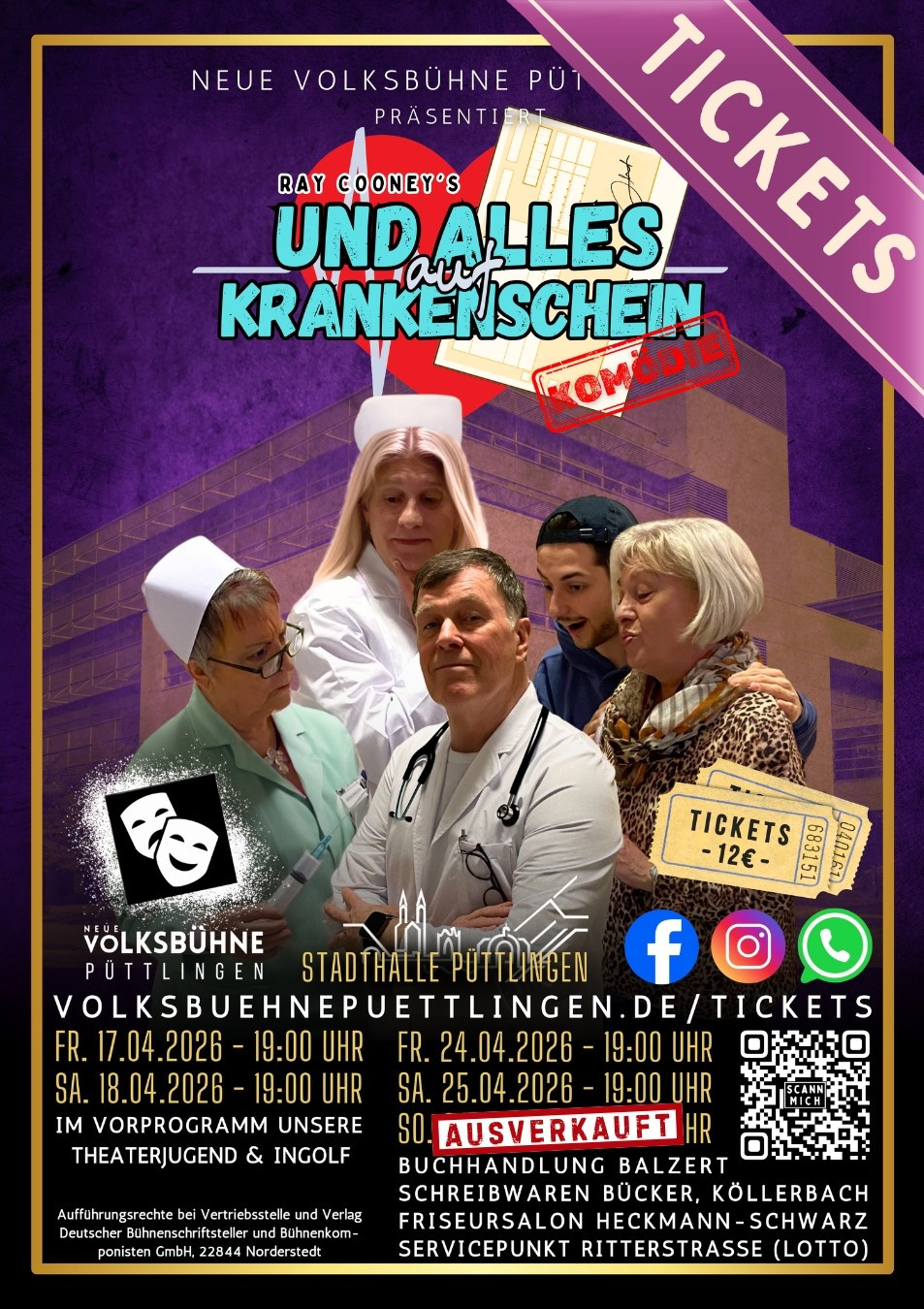 Plakate für Social Media - Plakat Instagram - Und alles auf Krankenschein 2026