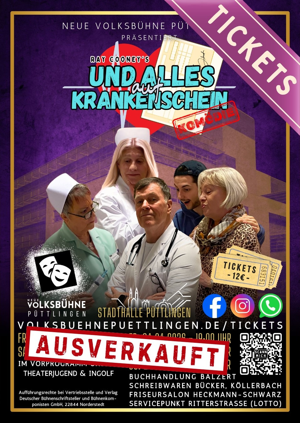 Plakate für Social Media - Plakat Instagram - Und alles auf Krankenschein 2026